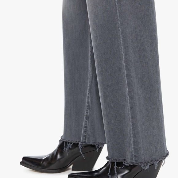 MOTHER- Tomcat Roller High Rise Fray Hem Jeans in Dancing In The Moonlight - Picture 4 of 7